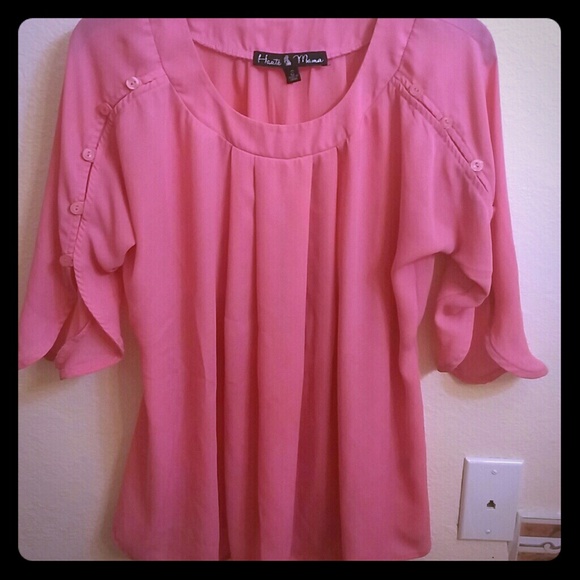 Pink. Maternity blouse