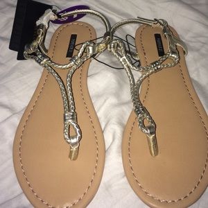 Gold sandals