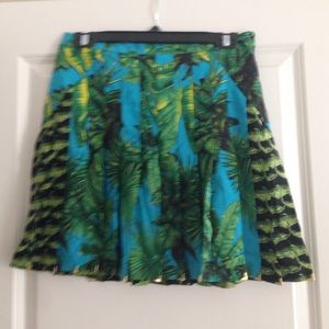 Versace for H&M pleated print skirt