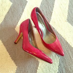 Rampage Fuchsia Heels