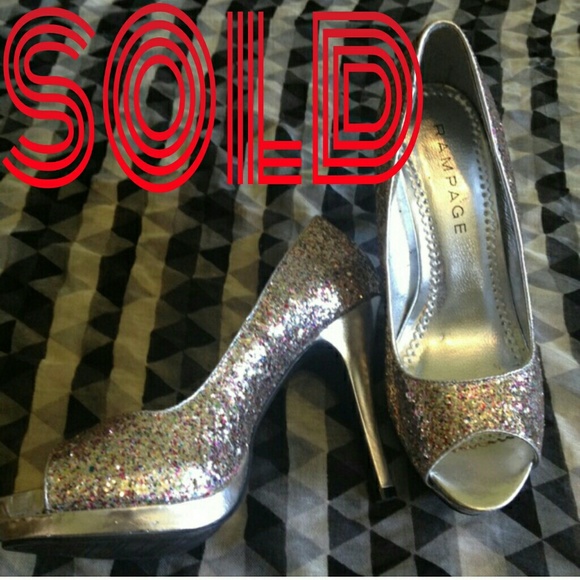 Rampage Glitter Heels