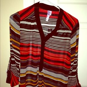 Colorful stripe top