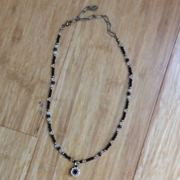 Michal Golan black and gold necklace