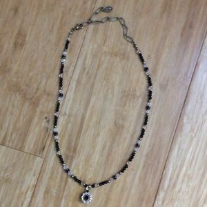 Michal Golan black and gold necklace
