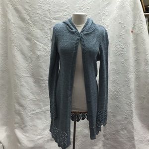 Vertigo Paris long hooded sweater jacket