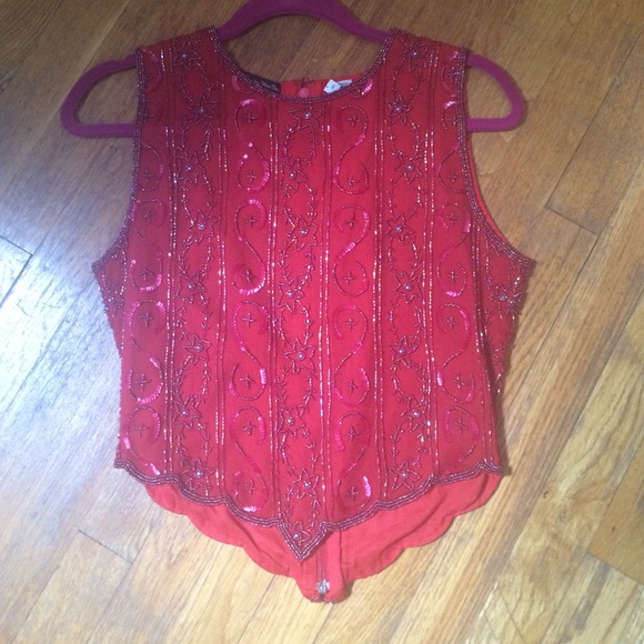 Vintage beaded top