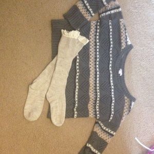 Sweater and leg warmers