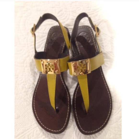 Yellow Tory Burch Sandals - 🚫SOLD🚫 - Picture 2 of 4