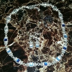 SILVER COSTUME JEWELRY SET