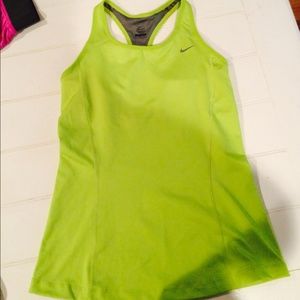 Lime green nike workout top