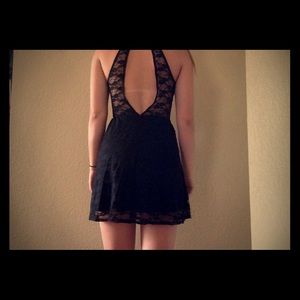 Open back  lace dress