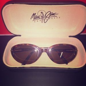 Maui Jim tortoise shell cat eye sunglasses.