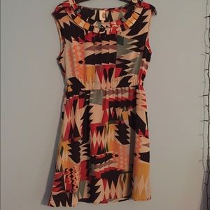 Geometric Print Dress