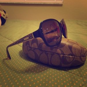VERY lightly used brown Coach sunglasses