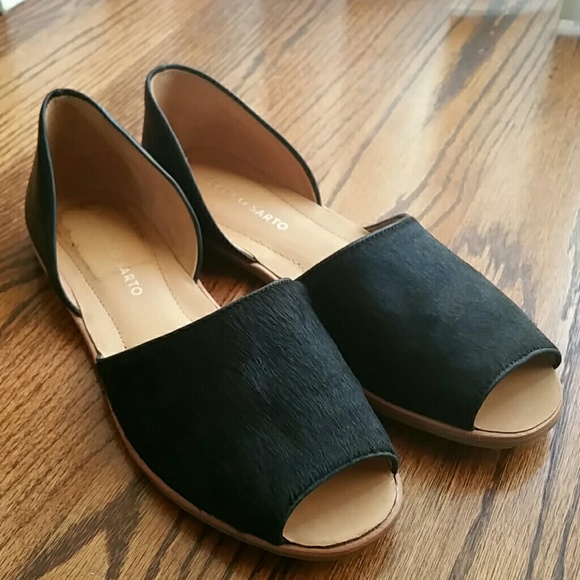 Brand new without box Franco Sarto peep toed flats