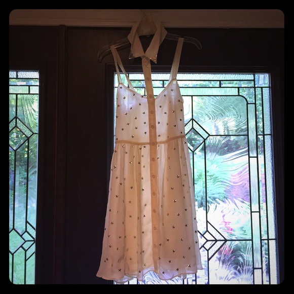 Cream Millau sundress with stars