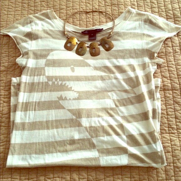 Marc Jacobs striped shark tee! Soft Pima cotton