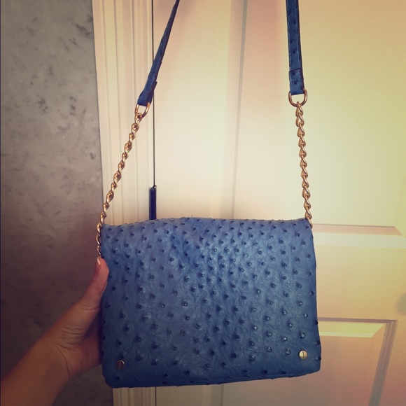 Ostrich cross body bag
