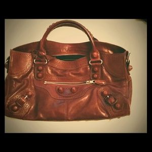 BALENCIAGA Discontinued Motocross City Satchel