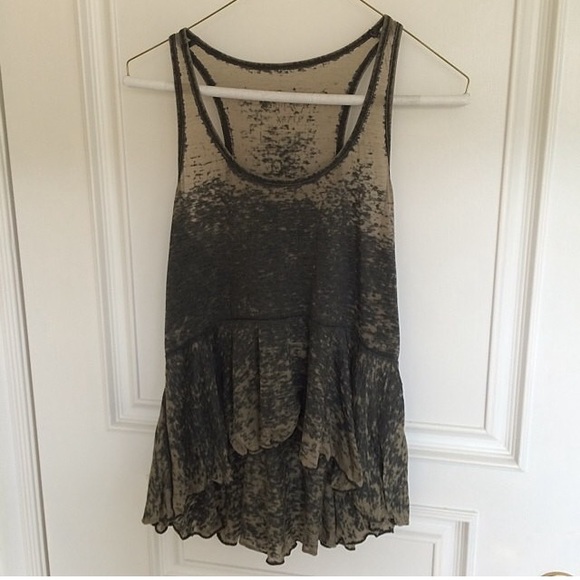 Free People Acid Olive Tank