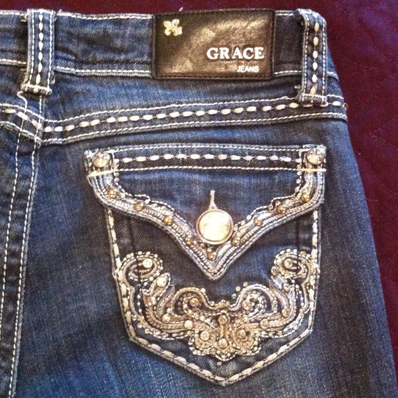 Medium wash Grace in LA jeans