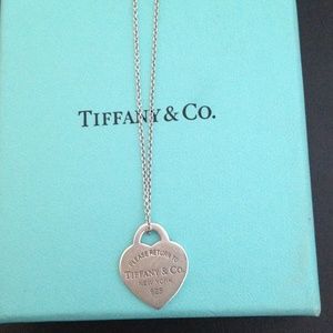 Tiffany & Co. Silver heart shaped pendant