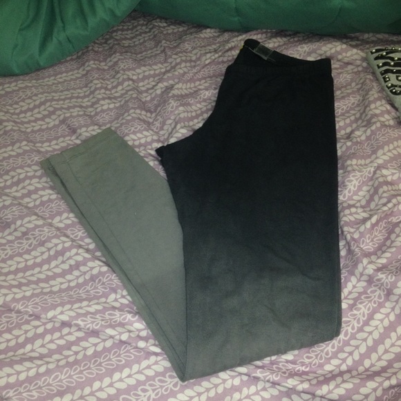 ombré grey leggings