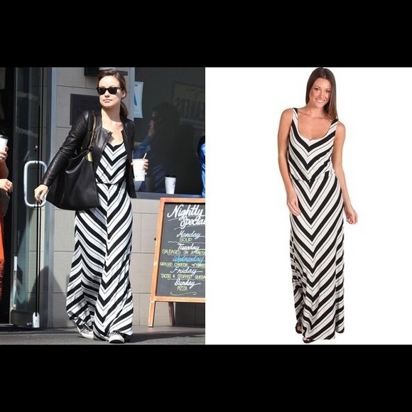 Ella Moss 'Ringo' Chevron Blouson Maxi Tank Dress