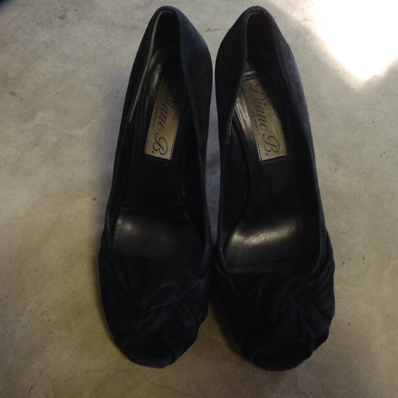 Diane B. Peep toe heels