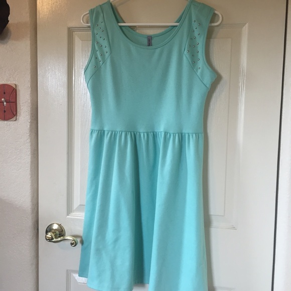 Mint blue skater dress!