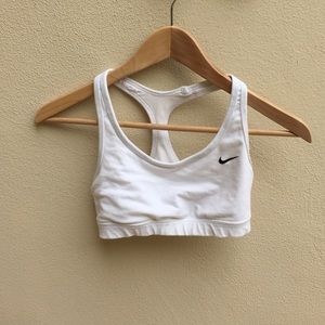 White Nike Sports Bra