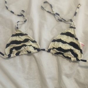 Striped triangle top