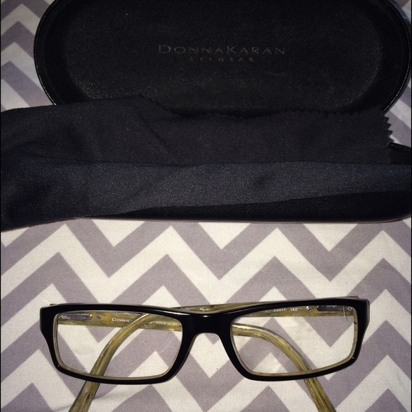 Donna Karan Rx glasses w/case and cloth