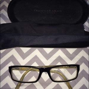 Donna Karan Rx glasses w/case and cloth