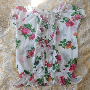 Floral Hollister top