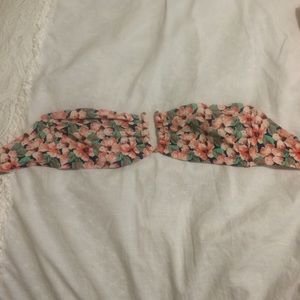 Floral bandeau swim