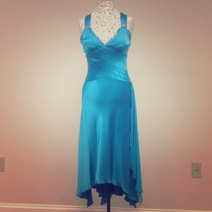 Turquoise blue party dress