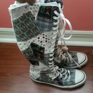 Mid Calf Patch Converse Sneakers