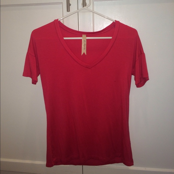 pink v-neck