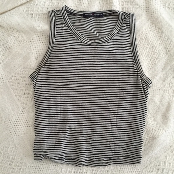 Brandy Melville striped crop top