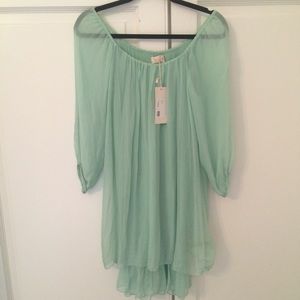 Brand New Mint Chiffon Dress