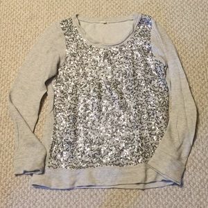 J. Crew sequined sweatshirt