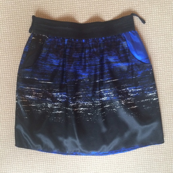Glam Blue and Black skirt