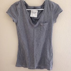 Abercrombie and Fitch grey v neck