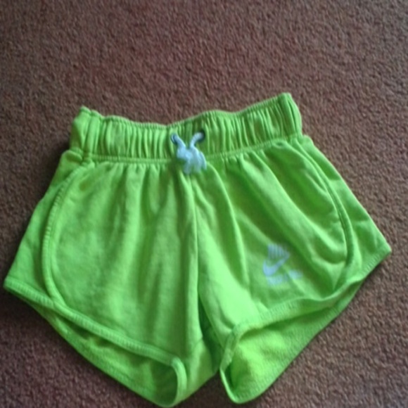 Nike lime green shorts