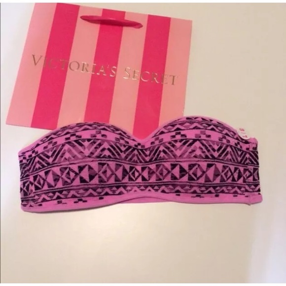 PINK Victoria's Secret Tops - 🚫SOLD🚫NEW PINK  VS TOP BANDEAU PADDED