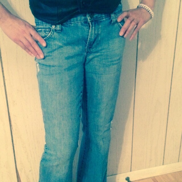 America Eagle Light Blue Jeans - Picture 2 of 4