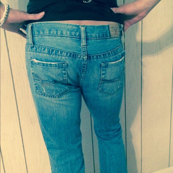 America Eagle Light Blue Jeans - Picture 3 of 4