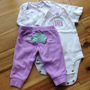 3 sets of 3 pieces each