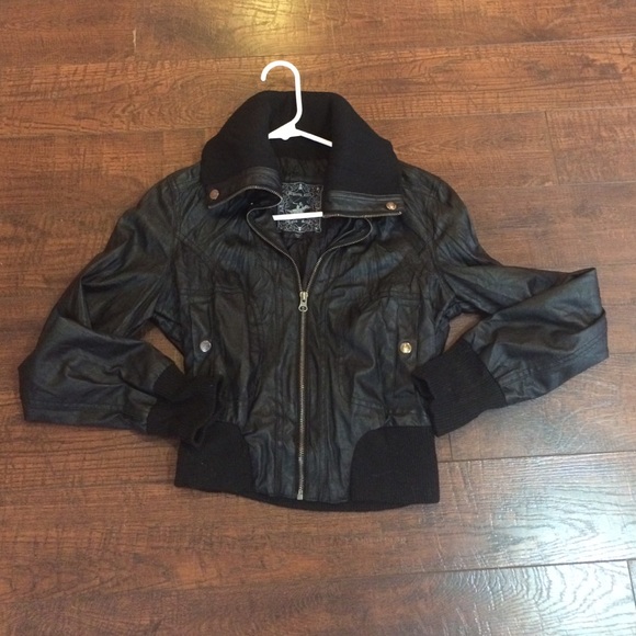 Pleather jacket.